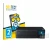 Front side of a product packaging with the brand logo BROTECT. Next to it is the device Epson EcoTank ET-8550 shown with the c