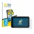 Front side of a product packaging with the brand logo BROTECT. Next to it is the device Atomos Shinobi Go shown with the corre