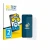 Front side of a product packaging with the brand logo BROTECT. Next to it is the device ZTE Nubia Neo shown with the correspon