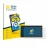 Front side of a product packaging with the brand logo BROTECT. Next to it is the device Volkswagen Golf MK8.5 12.9" shown with