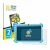 Front side of a product packaging with the brand logo BROTECT. Next to it is the device zcobro KIDS710 7" shown with the corre
