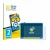 Front side of a product packaging with the brand logo BROTECT. Next to it is the device Happybe Kids Tablet 10" shown with the