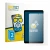Front side of a product packaging with the brand logo BROTECT. Next to it is the device Honor Pad X7 shown with the correspond