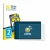 Front side of a product packaging with the brand logo BROTECT. Next to it is the device Biegedy B25 10.1" shown with the corre