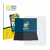 Front side of a product packaging with the brand logo BROTECT. Next to it is the device ASUS ZenBook Duo UX8407 shown with the