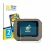 Front side of a product packaging with the brand logo BROTECT. Next to it is the device Garmin Xero C2 shown with the correspo