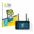 Front side of a product packaging with the brand logo BROTECT. Next to it is the device Atomos Ninja TX shown with the corresp