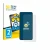 Front side of a product packaging with the brand logo BROTECT. Next to it is the device Samsung Galaxy F56 shown with the corr