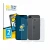 Front side of a product packaging with the brand logo BROTECT. Next to it is the device Apple iPhone 17e (Front+Back) shown wi