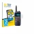Front side of a product packaging with the brand logo BROTECT. Next to it is the device Standard Horizon HX320E shown with the