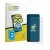 Front side of a product packaging with the brand logo BROTECT. Next to it is the device Samsung Galaxy M17e shown with the cor