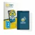 Front side of a product packaging with the brand logo BROTECT. Next to it is the device Simplori T18 shown with the correspond