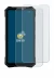 Image of the device Doogee V50 Pro with a wide variety of screen protectors.