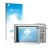 Front side of a product packaging with the brand logo upscreen. Next to it is the device Panasonic Lumix DMC-TZ7 shown with th