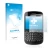 Front side of a product packaging with the brand logo upscreen. Next to it is the device RIM BlackBerry Bold Touch 9900 shown 