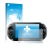 Front side of a product packaging with the brand logo upscreen. Next to it is the device Sony Playstation Vita shown with the 