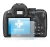 Image of the device Pentax K-50 with a wide variety of screen protectors.