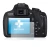 Image of the device Canon EOS 1200D with a wide variety of screen protectors.