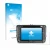 Front side of a product packaging with the brand logo upscreen. Next to it is the device Zenec E>Go 7" shown with the correspo