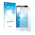 Front side of a product packaging with the brand logo upscreen. Next to it is the device Ulefone Be Touch 2 shown with the cor