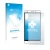 Front side of a product packaging with the brand logo upscreen. Next to it is the device Cubot H2 shown with the corresponding