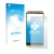 Front side of a product packaging with the brand logo upscreen. Next to it is the device ZTE Axon 7 shown with the correspondi