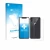 Front side of a product packaging with the brand logo upscreen. Next to it is the device Apple iPhone X (Front+Back) shown wit