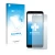Front side of a product packaging with the brand logo upscreen. Next to it is the device Google Pixel 3a XL shown with the cor
