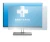 Image of the device HP EliteDisplay E243i with a wide variety of screen protectors.
