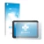 Front side of a product packaging with the brand logo upscreen. Next to it is the device Amazon Echo Show 8 (1st Gen.) shown w