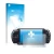 Front side of a product packaging with the brand logo upscreen. Next to it is the device Sony PSP 3003 shown with the correspo