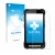 Front side of a product packaging with the brand logo upscreen. Next to it is the device Point Mobile PM90 shown with the corr