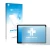 Front side of a product packaging with the brand logo upscreen. Next to it is the device Huawei MatePad 11 (2021) shown with t