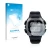 Front side of a product packaging with the brand logo upscreen. Next to it is the device Casio DW-291H shown with the correspo