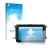 Front side of a product packaging with the brand logo upscreen. Next to it is the device Isudar T72 8" shown with the correspo