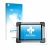 Front side of a product packaging with the brand logo upscreen. Next to it is the device Autel MaxiSys MS908S shown with the c