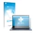 Front side of a product packaging with the brand logo upscreen. Next to it is the device ASUS ZenBook S13 OLED shown with the 