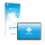 Front side of a product packaging with the brand logo upscreen. Next to it is the device Microsoft Surface Pro 9 shown with th