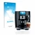 Front side of a product packaging with the brand logo upscreen. Next to it is the device Jura J8 shown with the corresponding 