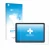 Front side of a product packaging with the brand logo upscreen. Next to it is the device Amazon Fire HD 10 2023 (13th. Gen.) s