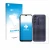Front side of a product packaging with the brand logo upscreen. Next to it is the device Samsung Galaxy A25 5G (Front+Back) sh