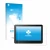 Front side of a product packaging with the brand logo upscreen. Next to it is the device Wacom One 13 Touch shown with the cor