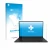 Front side of a product packaging with the brand logo upscreen. Next to it is the device ASUS ProArt PX13 shown with the corre
