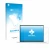 Front side of a product packaging with the brand logo upscreen. Next to it is the device Huawei MateBook 14 2024 shown with th