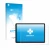 Front side of a product packaging with the brand logo upscreen. Next to it is the device Feonal D106 10.1" shown with the corr