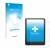 Front side of a product packaging with the brand logo upscreen. Next to it is the device Amazon Kindle Paperwhite 2024 (12. Ge
