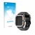 Front side of a product packaging with the brand logo upscreen. Next to it is the device HS Smartwatch 2" shown with the corre
