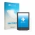 Front side of a product packaging with the brand logo upscreen. Next to it is the device PocketBook Verse Lite shown with the 