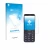 Front side of a product packaging with the brand logo upscreen. Next to it is the device BlindShell Classic 3 shown with the c