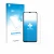 Front side of a product packaging with the brand logo upscreen. Next to it is the device Huawei Enjoy 70 shown with the corres